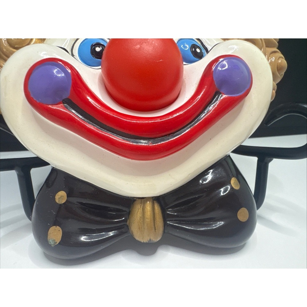 Vtg CLOWN Doorbell Ringer Musical‎ Head Push Nose Rare Tested/Works - Picture 5 of 16